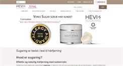 Desktop Screenshot of hevi-sugaring.dk